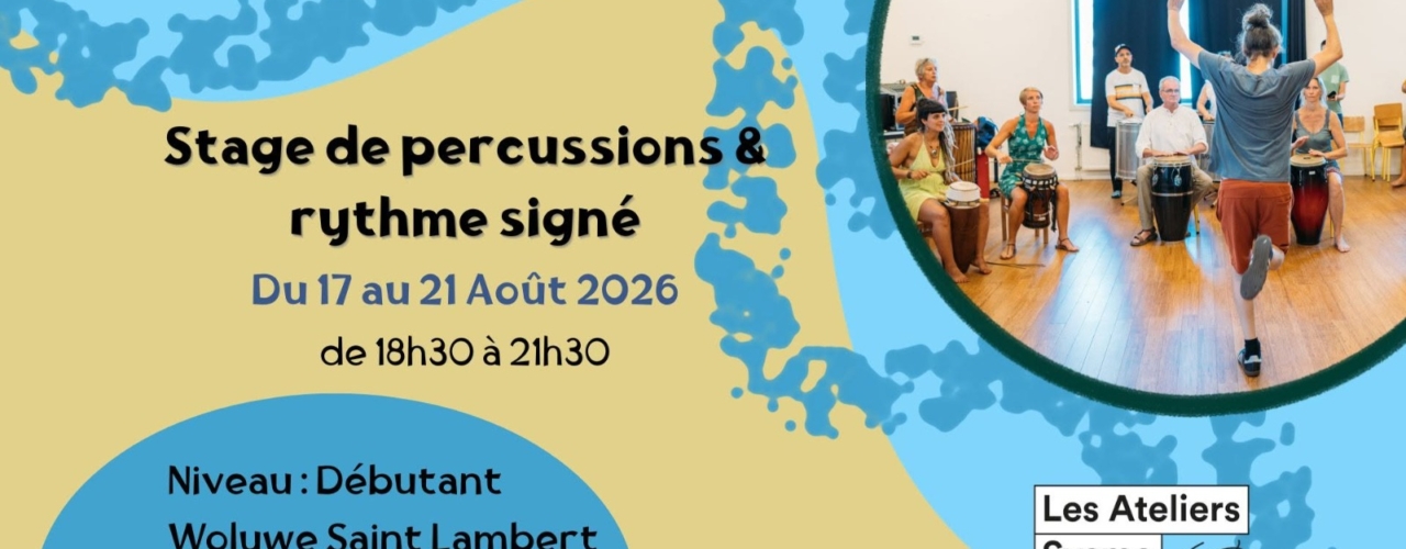 Stage de Percussions & Rythme Signé – Débutant